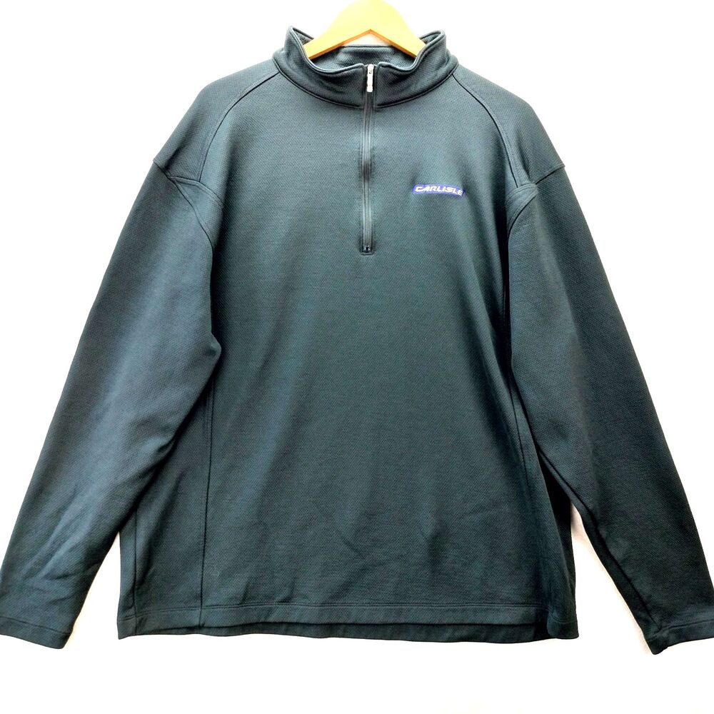 Nike Golf Jacket Men Size 2XL Black 1/4 Zip Performance Stretch Cover Up 400099